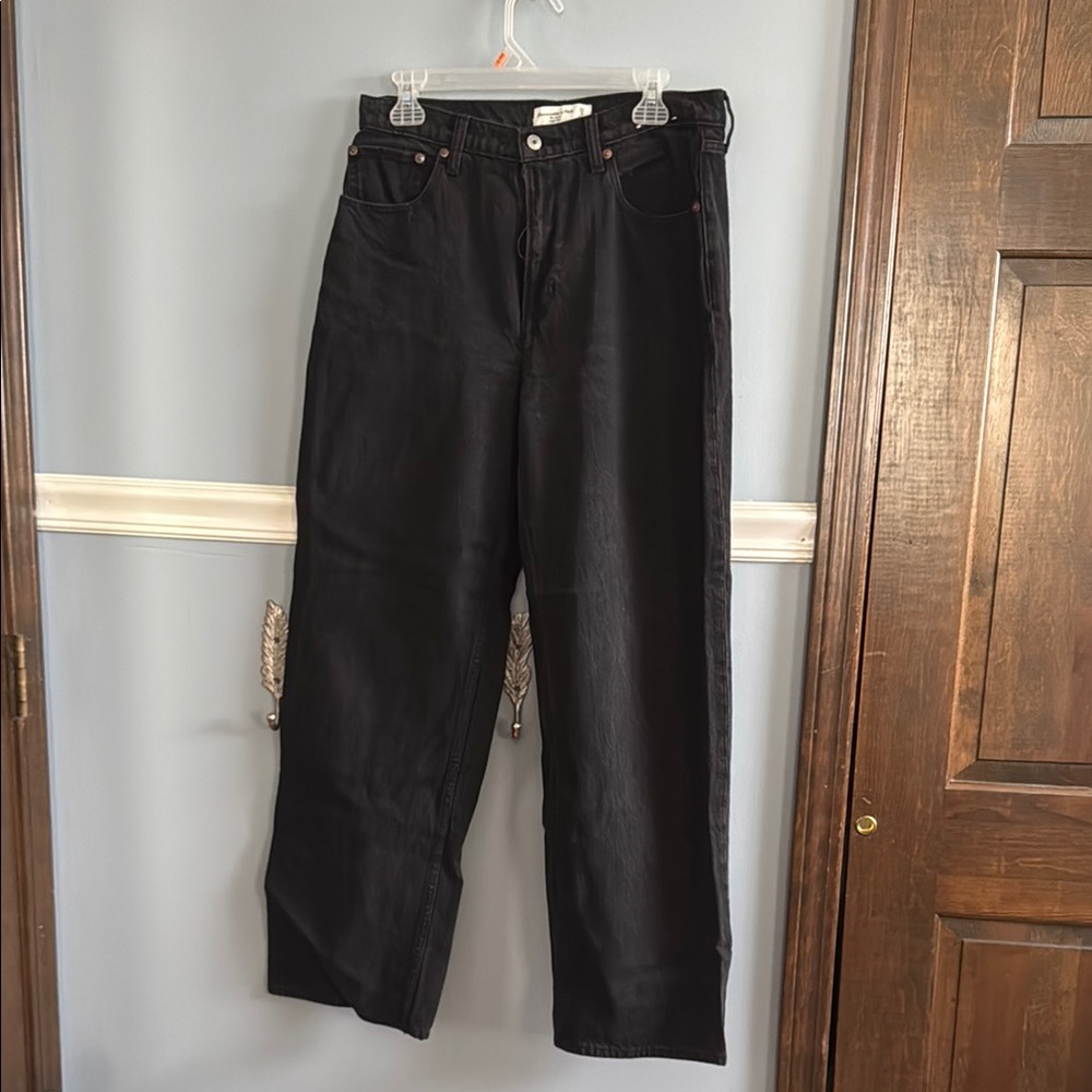 Abercrombie & Fitch Charcoal High-Rise Jeans